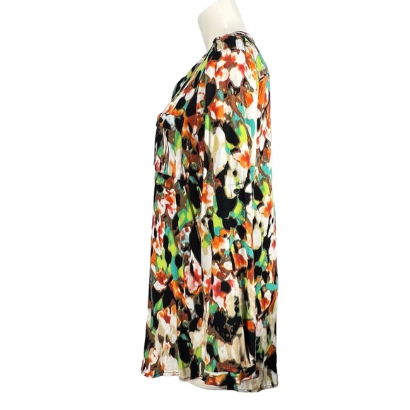 Calvin Klein Henley Multicolored Top Size Small - Picture 4 of 10